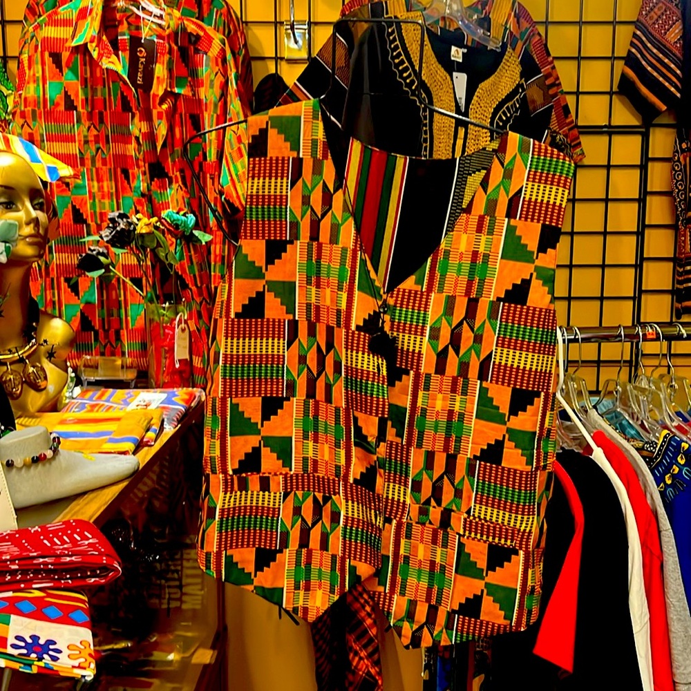 Handmade reversible can take cloth print vest for men and women